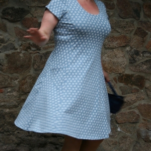STERNO bleue kurz Kleid 894 727