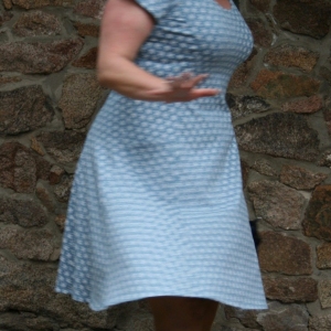 STERNO bleue kurz Kleid 894 727